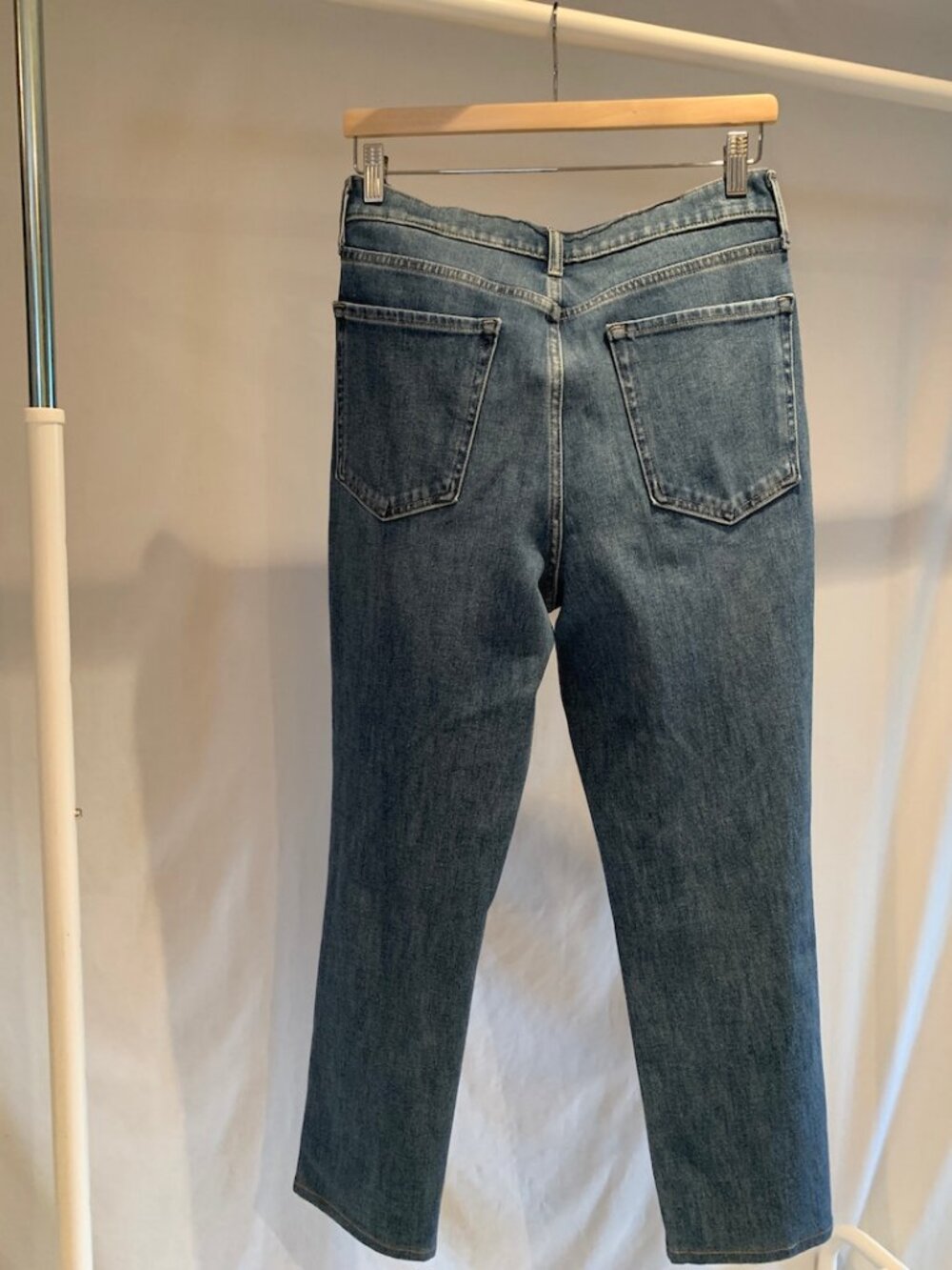 Banana Republic Premium Denim Ultra High‑Rise Slim Fit Jeans Med Blue Size 29 - Picture 8 of 12